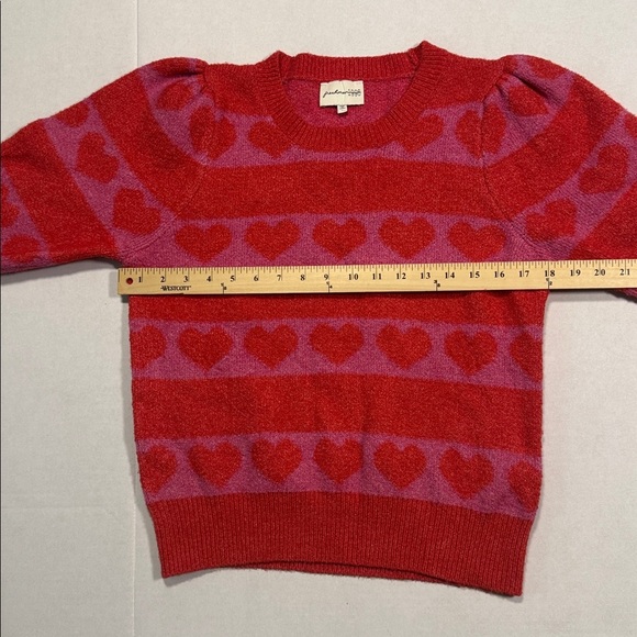 Freshman 1996 Red and Pink with hearts Knit Sweater in Large - Picture 4 of 7